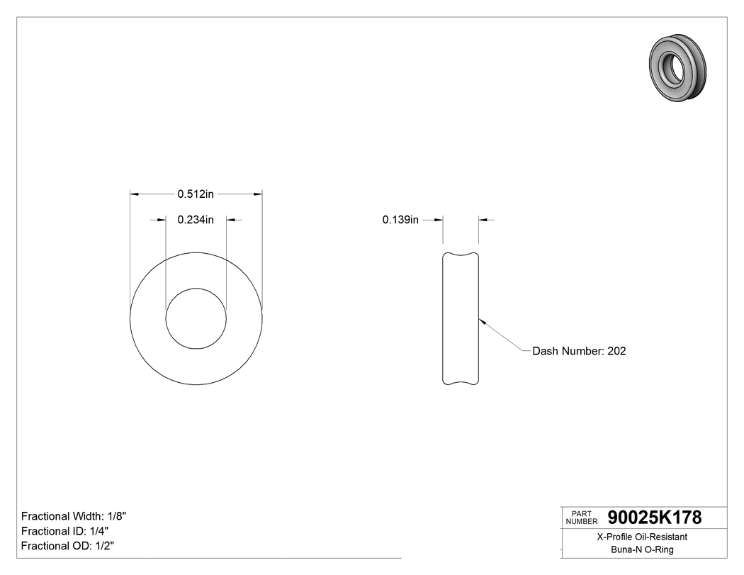 Technical drawing - 90025K178